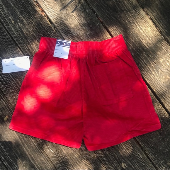 Vintage Ocean Pacific/Op Corduroy Highwaisted "Longriders" Skate Shorts, 26" - Picture 2 of 5